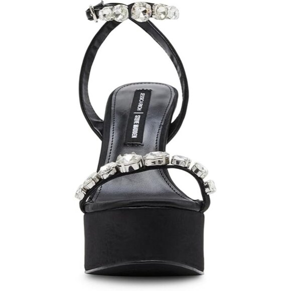 Steve Madden Womens Zoey Pointed Toe High Heels Sandals Black Size 10M NIB - Picture 4 of 9